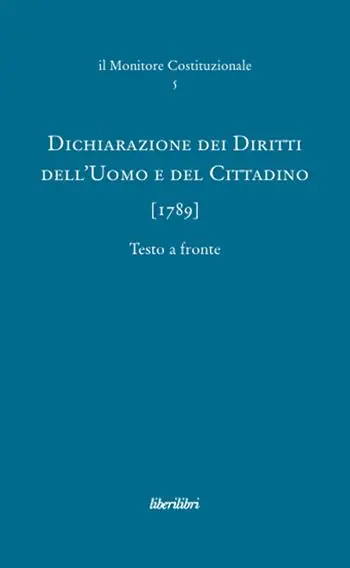 Subito Disponibile Dichiarazione dei diritti dell‘uomo e del cittadino (1789)