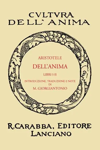 Dell‘anima. Libri 1° e 2° (rist. anast. 1934). Ediz. in facsimile Promozione Esclusiva