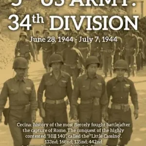 5th US Army. 34th Division (June 28, 1944-July 7, 1944) Direttamente Dal Produttore