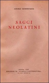 Direttamente Dal Produttore Saggi neolatini