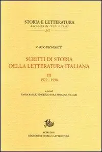 Scritti di storia della letteratura italiana. Vol. 3 1972-1998 Offerta Limitata
