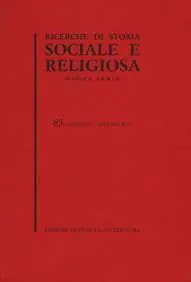 Prezzo Ridotto Ricerche di storia sociale e religiosa. Vol. 83