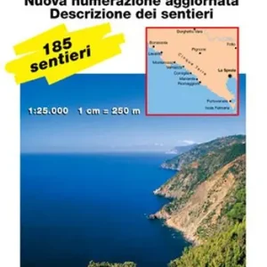 Cinque Terre. Carta. Guida dei sentieri. 185 sentieri, scala 1 25.000 Offerta