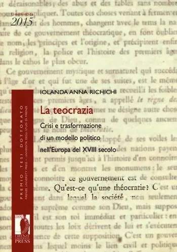 La teocrazia crisi e trasformazione di un modello politico nell‘Europa del XVIII secolo Soddisfatti O Rimborsati
