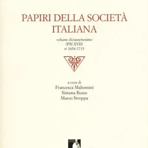 Professionale Papiri della società italiana. Vol. 17