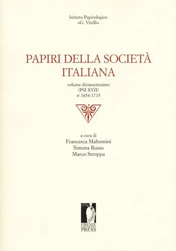 Professionale Papiri della società italiana. Vol. 17