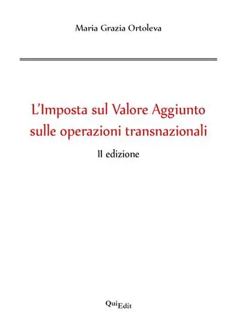 Novità L‘imposta sul valore aggiunto sulle operazioni transnazionali