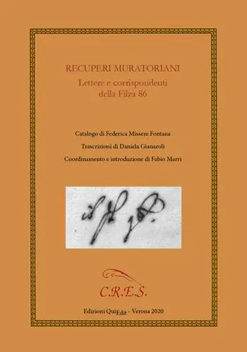 Recuperi muratoriani. Lettere e corrispondenti della Filza 86 Vendita Finale