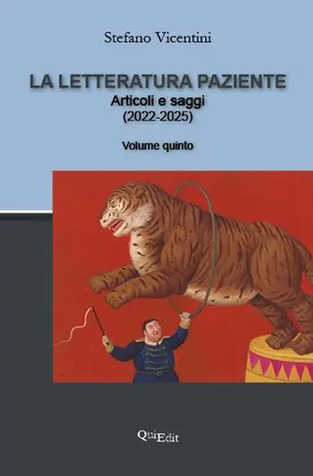 Subito Disponibile Letteratura paziente V. Articoli e saggi (2022-2025)