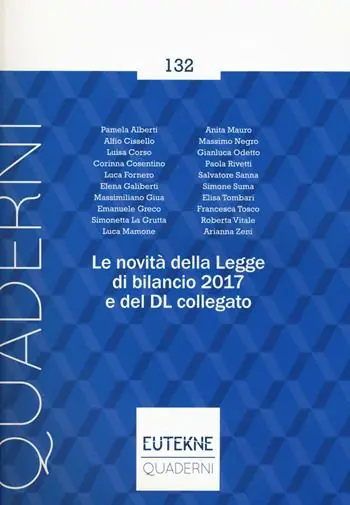 Le novità della legge di bilancio 2017 e del DL collegato Saldi