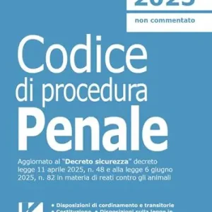 Codice di procedura penale 2025. Il nuovo codice di procedura penale aggiornato Sconto