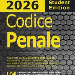 Offerta Lampo Codice penale 2026 Student edition