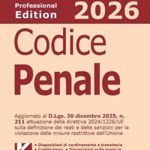 Acquista Ora Codice penale 2026 Professional edition. Nuova ediz.
