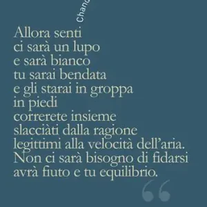 Allora senti ci sarà un lupo e tu sarai bendata... Popolare