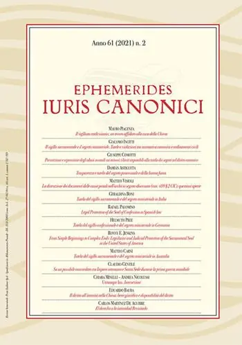 Occasione Imperdibile Ephemerides Iuris canonici (2021). Vol. 2