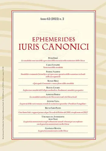 Promozione Ephemerides Iuris canonici (2022). Vol. 2