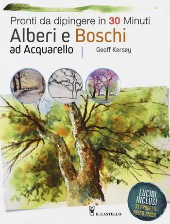 Offerta Alberi e boschi ad acquarello pronti da dipingere. Ediz. a colori