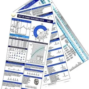 Promozione Esclusiva Set di card tascabili ECG. Con righello ECG