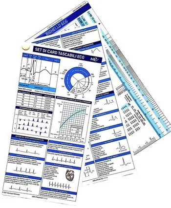 Promozione Esclusiva Set di card tascabili ECG. Con righello ECG