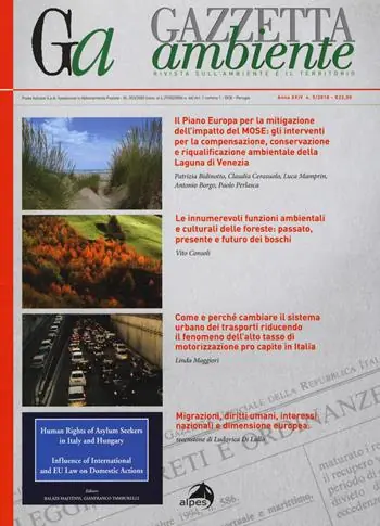 Vendita Finale Gazzetta ambiente. Rivista sull‘ambiente e il territorio (2018). Vol. 5