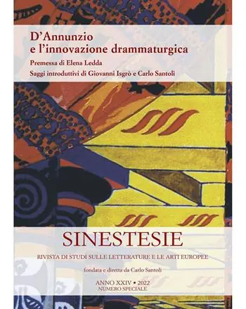 Super Prezzo Sinestesie. Rivista di studi sulle letterature e le arti europee (2022). Vol. 24 D‘Annunzio e l‘innovazione drammaturgica