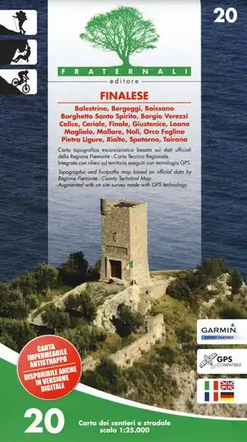 Carta n. 20. Finalese. Carta dei sentieri e stradale 1 25.000 Scelto Dai Clienti