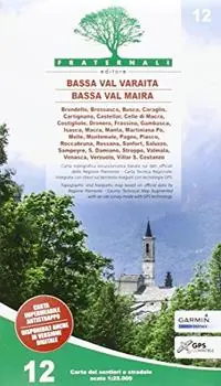 Carta n. 12. Bassa Val Varaita, Bassa Val Maira. Carta sentieri e stradale 1 25.000 Scelto Dai Clienti