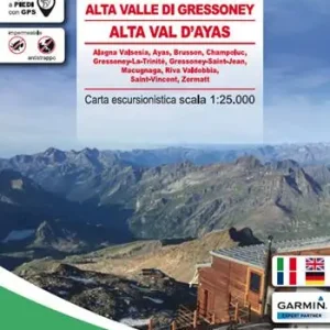 Spedito Oggi Carta n. 33. Monte Rosa, Alta Valle di Gressoney, Alta Val d‘Ayas. Carta escursionistica 1 25.000