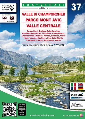 Carta n. 37. Valle di Champorcher, Parco Mont Avic, Valle Centrale Vendita Finale
