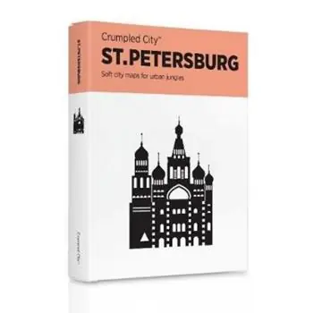 Occasione Imperdibile Crumpled city map. St. Petersburg