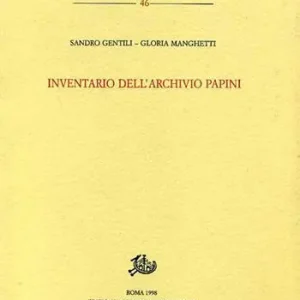 Prezzo Scontato Inventario dell‘archivio di Giovanni Papini