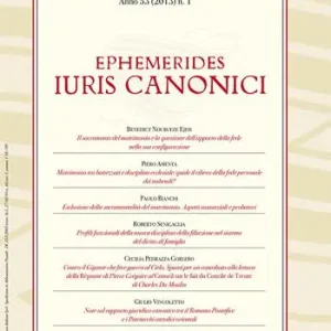 Ephemerides Iuris canonici (2013). Vol. 1 Economico