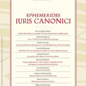 Ephemerides iuris canonici (2015). Vol. 1 Di Tendenza