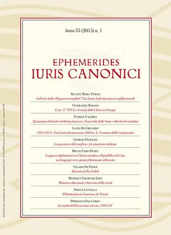 Ephemerides iuris canonici (2015). Vol. 1 Di Tendenza