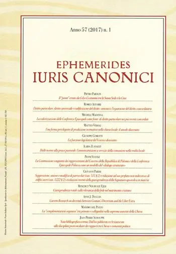 Occasione Imperdibile Ephemerides Iuris canonici (2017). Vol. 1