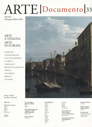 Arte. Documento. Rivista e collezione di storia e tutela dei beni culturali. Vol. 33 Offerta Speciale