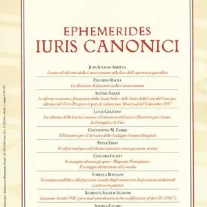 Ephemerides Iuris canonici (2018). Vol. 1 Soddisfatti O Rimborsati