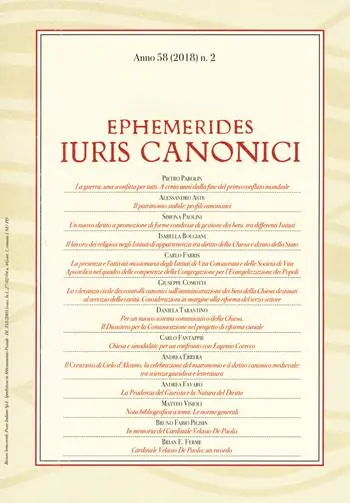 Ephemerides Iuris canonici (2018). Vol. 2 Offerta Limitata