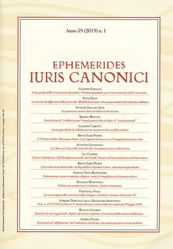 Ephemerides Iuris canonici (2019). Vol. 1 Offerta Limitata