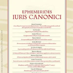 Ephemerides Iuris canonici (2020). Vol. 1 Nuova Collezione