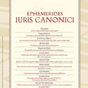 Ephemerides Iuris canonici (2020). Vol. 2 Esclusivo