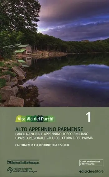 Nuova Collezione Alta via dei parchi 1 50.000. Vol. 1 Alto Appennino parmense. Parco nazionale Appennino tosco-emiliano e parco regionale Valli del Cedra e del Parma.
