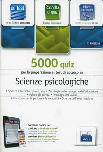 EdiTEST 5000 quiz per scienze psicologiche. Per la preparazione ai test di ammissione. Con espansione online Affare