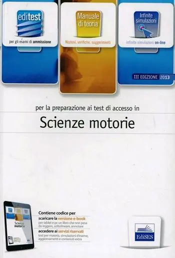 EdiTEST 12. Scienze motorie. Manuale. Per la preparazione ai test di ammissione. Con espansione online Popolare