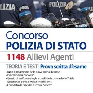 Reso Gratuito Concorso 1148 allievi agenti polizia di Stato. Manuale. Teoria e test. Prova scritta d’esame. Con aggiornamento online