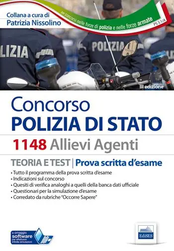 Reso Gratuito Concorso 1148 allievi agenti polizia di Stato. Manuale. Teoria e test. Prova scritta d’esame. Con aggiornamento online