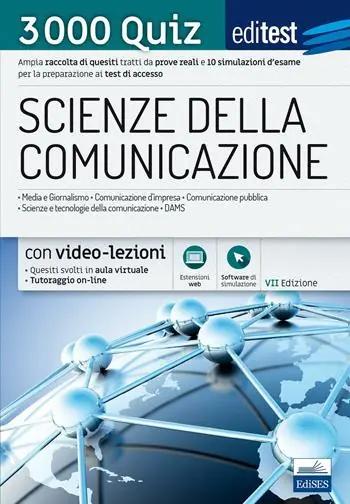 Compra Adesso EdiTEST. Scienze della comunicazione. 3000 quiz. Ampia raccolta di quesiti tratti da prove reali e 10 simulazioni d‘esame per la preparazione ai test di accesso. Con software di simulazione