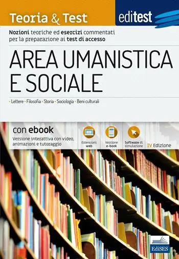 Professionale EdiTEST. Area umanistica e sociale. Teoria & test. Nozioni teoriche ed esercizi commentati per la preparazione ai test di accesso. Con e-book. Con software di simulazione