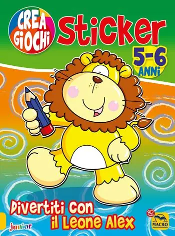 Divertiti con il leone Alex. Ricrea giochi. Con adesivi. Ediz. illustrata. Vol. 4 Offerta