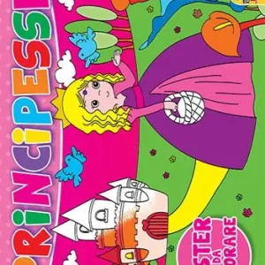 Principesse. Poster da colorare Promozione